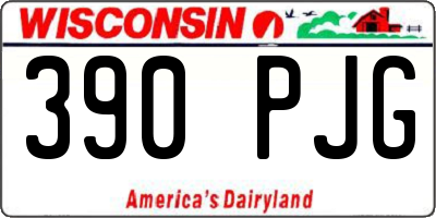 WI license plate 390PJG