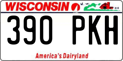 WI license plate 390PKH