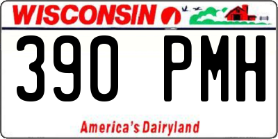 WI license plate 390PMH