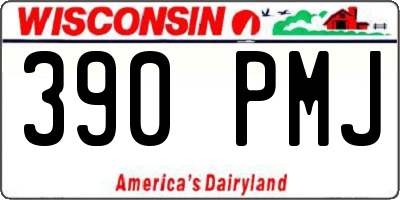 WI license plate 390PMJ