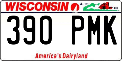 WI license plate 390PMK