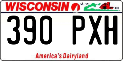 WI license plate 390PXH