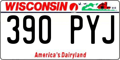 WI license plate 390PYJ