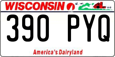 WI license plate 390PYQ