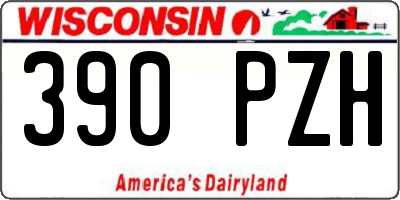 WI license plate 390PZH