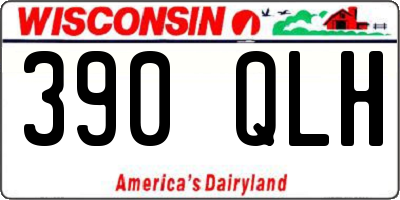 WI license plate 390QLH