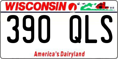 WI license plate 390QLS