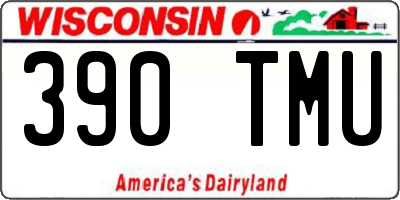 WI license plate 390TMU