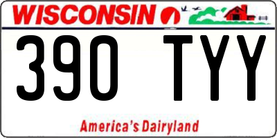 WI license plate 390TYY