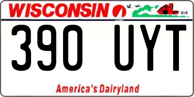 WI license plate 390UYT