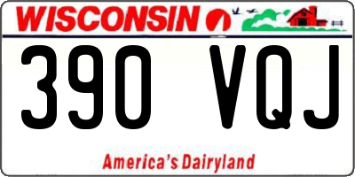 WI license plate 390VQJ