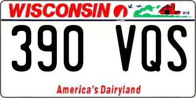 WI license plate 390VQS