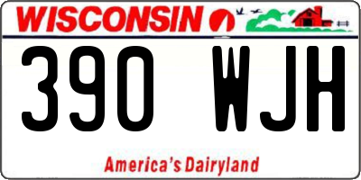 WI license plate 390WJH