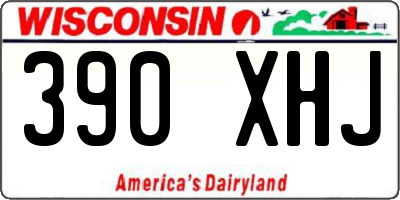 WI license plate 390XHJ