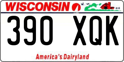 WI license plate 390XQK
