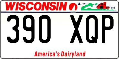WI license plate 390XQP