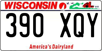 WI license plate 390XQY