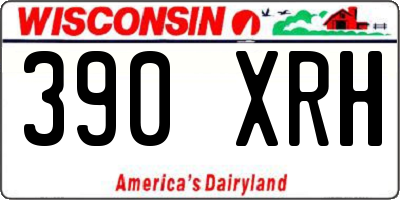 WI license plate 390XRH