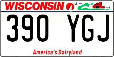 WI license plate 390YGJ