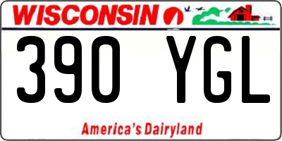 WI license plate 390YGL