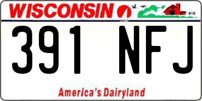 WI license plate 391NFJ