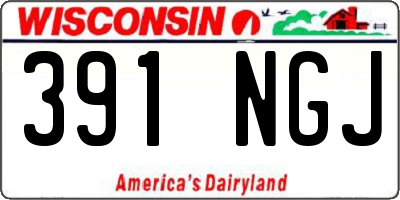 WI license plate 391NGJ