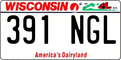 WI license plate 391NGL