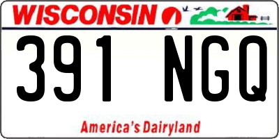 WI license plate 391NGQ