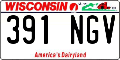 WI license plate 391NGV