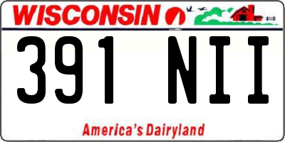 WI license plate 391NII