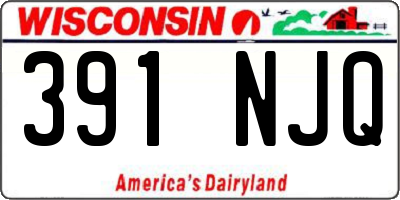 WI license plate 391NJQ