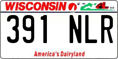 WI license plate 391NLR