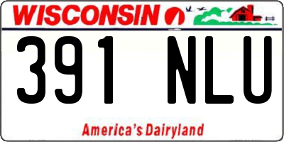 WI license plate 391NLU