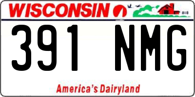 WI license plate 391NMG