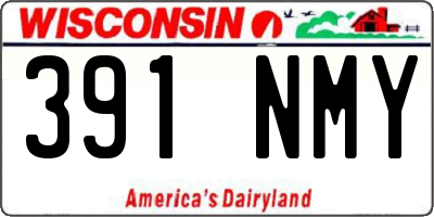 WI license plate 391NMY