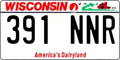 WI license plate 391NNR