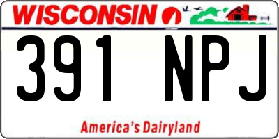 WI license plate 391NPJ