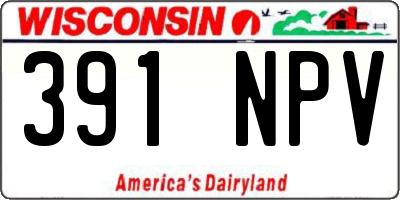 WI license plate 391NPV