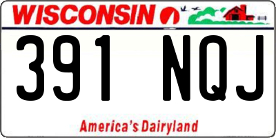 WI license plate 391NQJ