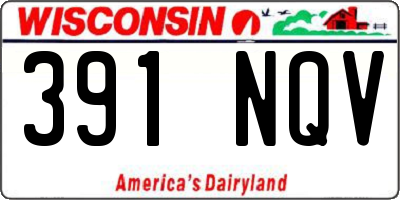 WI license plate 391NQV