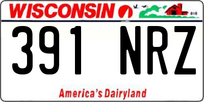 WI license plate 391NRZ