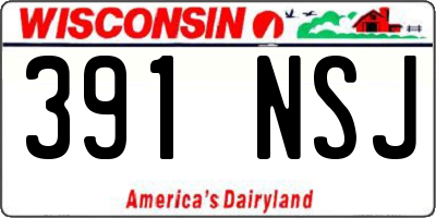 WI license plate 391NSJ