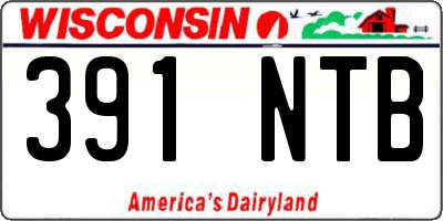 WI license plate 391NTB