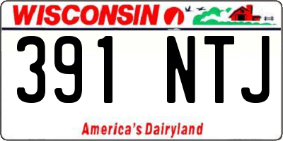 WI license plate 391NTJ