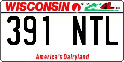WI license plate 391NTL