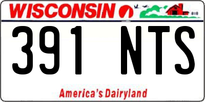 WI license plate 391NTS