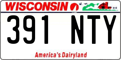 WI license plate 391NTY
