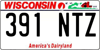 WI license plate 391NTZ