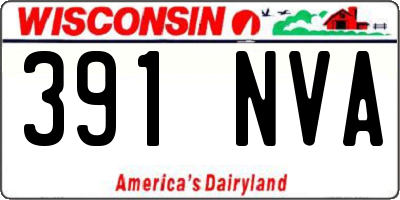 WI license plate 391NVA