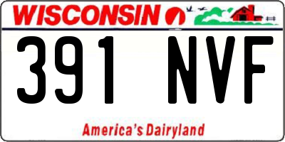 WI license plate 391NVF